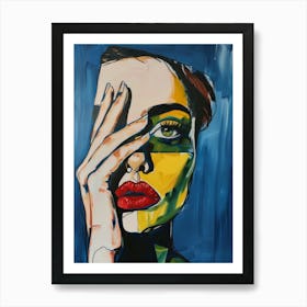 Woman'S Face 144 Art Print