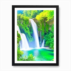 Skradinski Buk Waterfall, Croatia Majestic, Beautiful & Classic (3) Art Print