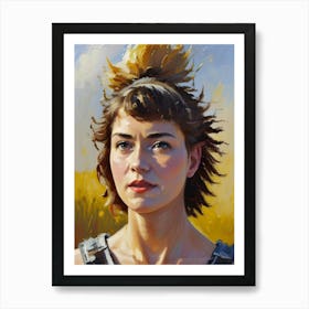 Portrait Of A Young Woman 20 Art Print