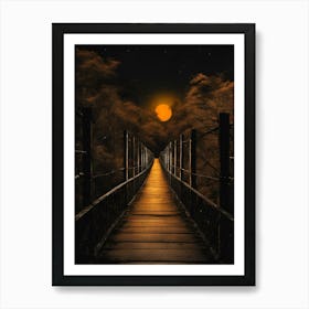 Bridge To The Moon 6 Art Print