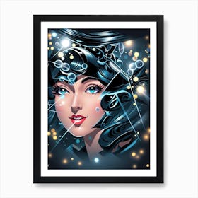 Pseudo Sexy Girl Art Print