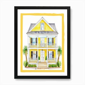 Yellow House 2 Art Print