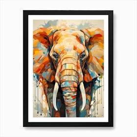 Elephant Painting 1 Art Print