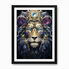 Lion Head Art Print