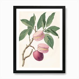 Vintage Macaron Tree Art Print