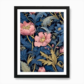 Floral Wallpaper 354 Art Print