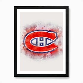 Montreal Canadiens Watercolor Art Print