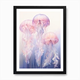 Box Jellyfish Watercolour Painting 1 Art Print