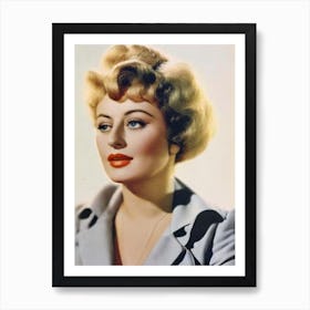 Shelley Winters Retro Collage Movies Art Print