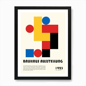 Bauhaus Ausstellung Minimalist Art Print