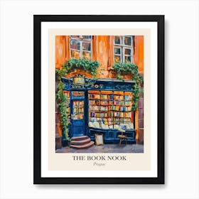 Prague Book Nook Bookshop 3 Poster Art Print