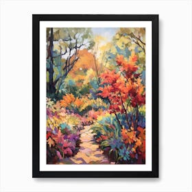 Autumn Gardens Painting Harry P Leu Gardens Usa 3 Art Print