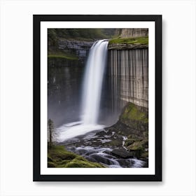 High Force Waterfall, United Kingdom Realistic Photograph (3) Art Print