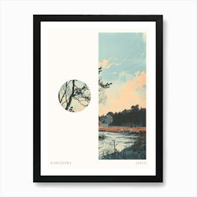 Karuizawa Japan 2 Cut Out Travel Poster Art Print