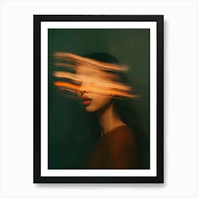 Blurred Portrait Of A Woman Art Print