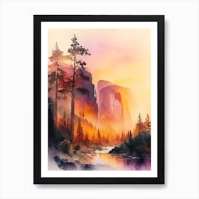 The Yosemite National Park 3 Art Print