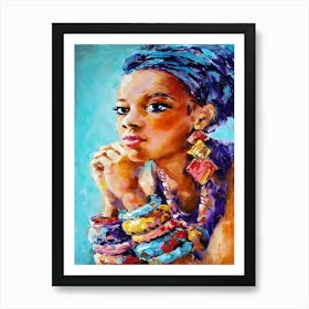 African Woman 16 Art Print