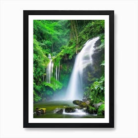 Banyumala Twin Waterfalls, Indonesia Nat Viga Style (1) Art Print