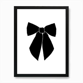 Black Bow Art Print