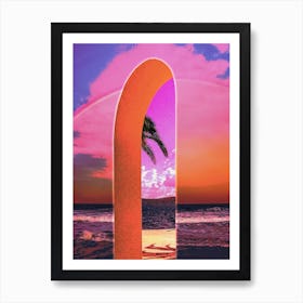 Portal Beach Ocean Scene Art Print