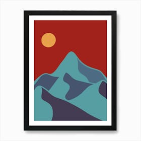 Mountains In The Sky Art Print