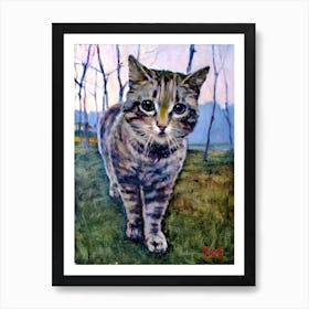 The cat. Art Print