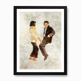 pulp fiction Dancing Couple Art Print