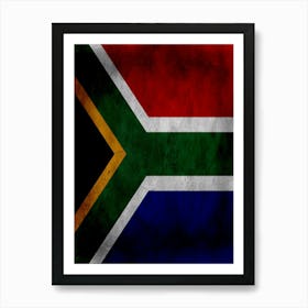 South Africa Flag Texture Art Print