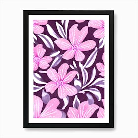 Pink Flowers 2 Art Print
