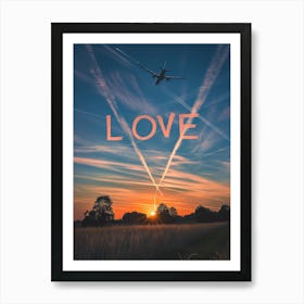 Love In The Sky Art Print