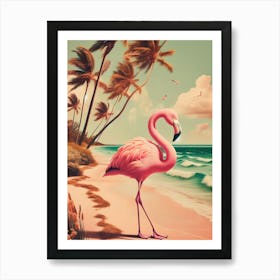 Key West flamingo Art Print