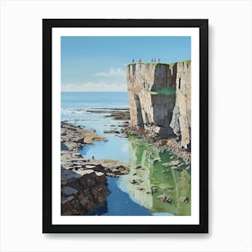 Cliffs Of Scotland Art Print