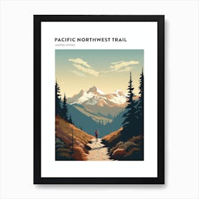 Pacific Northwest Trail Usa 2 Hiking Trail Landscape Poster Art Print