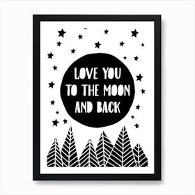 To The Moon Art Print