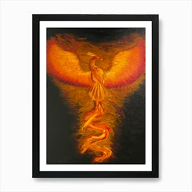 On fire Art Print