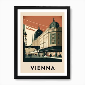 Vienna 2 Vintage Travel Poster Art Print