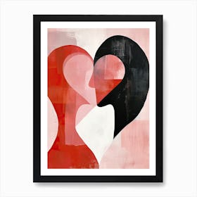 'I Love You', Minimalism, Valentine's Day Art Print