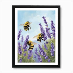 Meliponini Bee Storybook Illustrations 12 Art Print