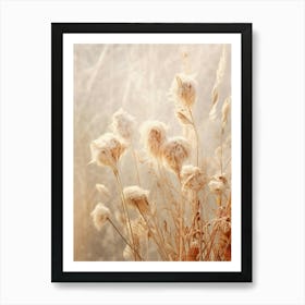 Boho Dried Flowers Bergamot 2 Art Print