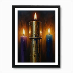 Three Candles Art Print