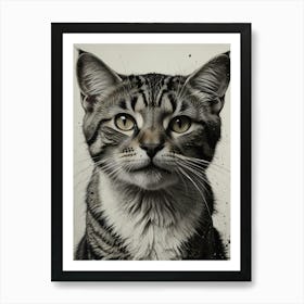 Cat Painting 2 Art Print