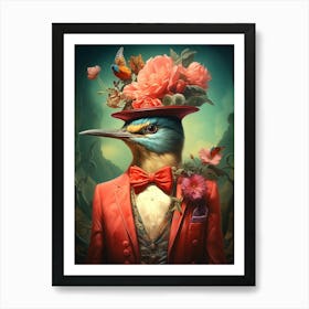 Bird In A Hat Art Print