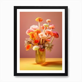 Mushroom Bouquet Still Life 1 Art Print