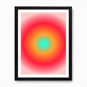 Red, Yellow And Blue Gradient 1 Art Print