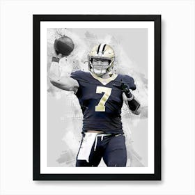 Taysom Hill New Orleans Saints Art Print