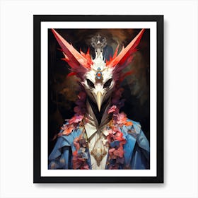 Bird With Horns Art Print