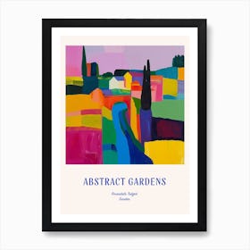 Colourful Gardens Rosendals Trdgrd Sweden 1 Blue Poster Art Print