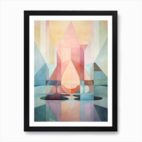 Water Geometric Abstract 15 Art Print