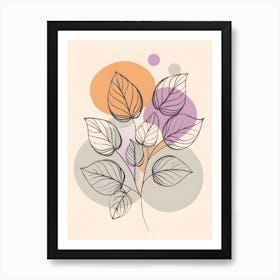 Abstract Of Leaves 3 Art Print