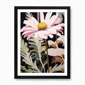 Flower Illustration Oxeye Daisy 4 Art Print